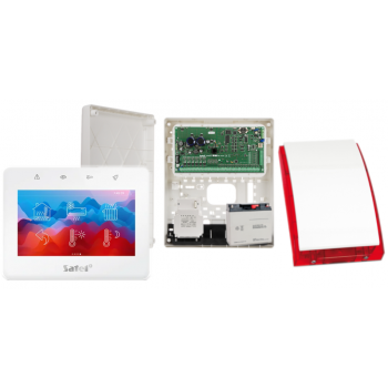 ZESTAW ALARMOWY SATEL INTEGRA 256 PLUS  + INT-TSG2-W + OPU-3P + AWT800 + 17Ah + SYRENA SP-4001R